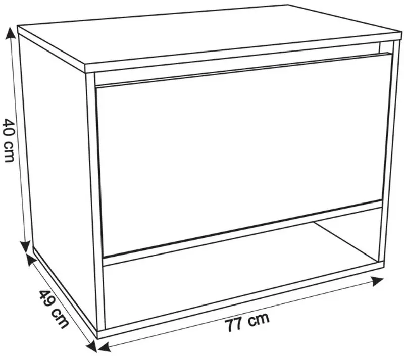 Set dulap cu lavoar Montebella 53.01 Sirius LED + Naomi 455х455 (Jaguar)