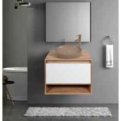 Set dulap cu lavoar Montebella 53.01 Sirius LED + Naomi 550x425 (Jaguar)