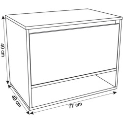 Set dulap cu lavoar Montebella 53.01 Sirius LED + Naomi 550x425 (Jaguar) Thumb