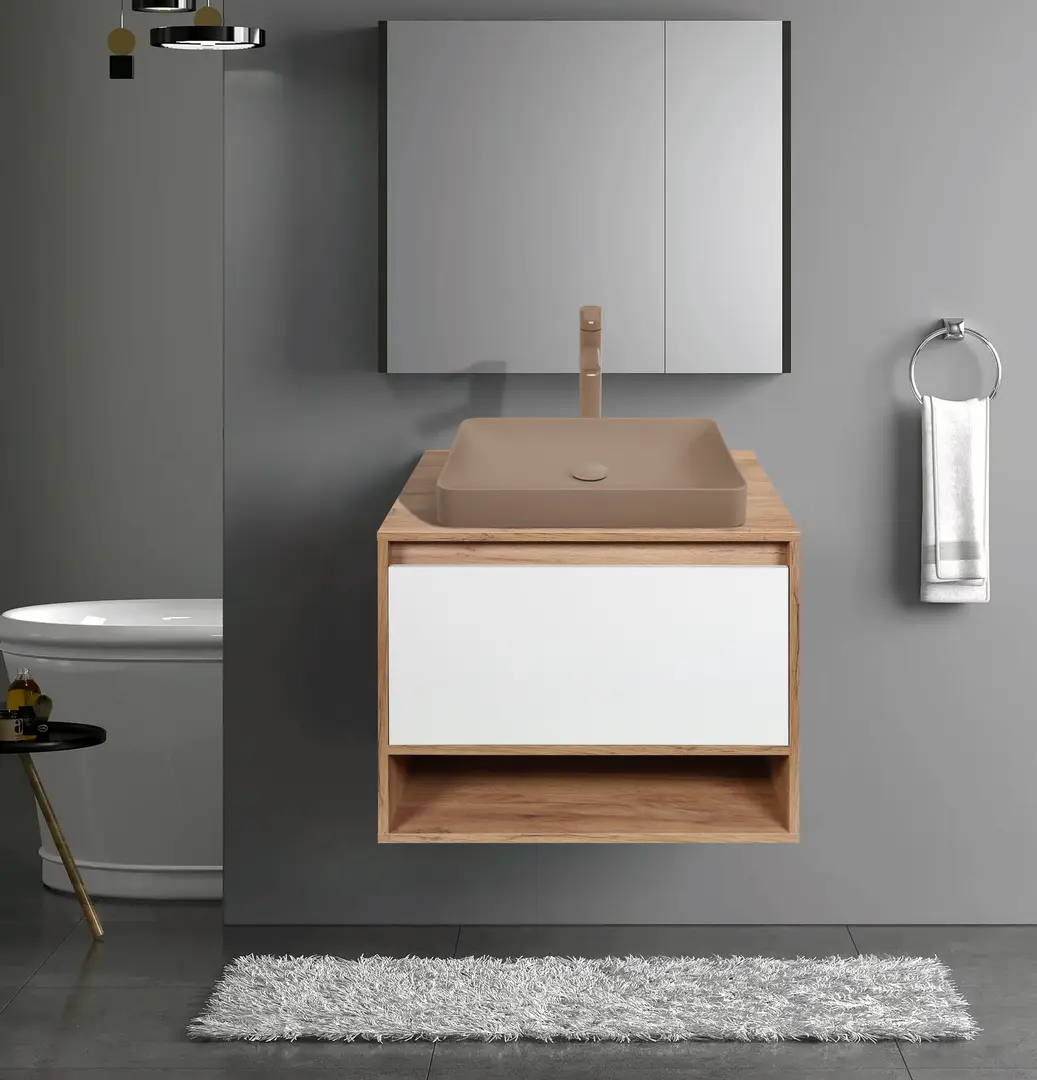 Set dulap cu lavoar Montebella 53.01 Sirius LED + Naomi 585x385 (Jaguar)