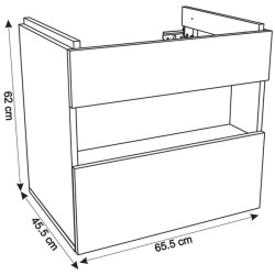 Set dulap cu lavoar Montebella 55.02 Spirit LED 650x480 (Lemur) Thumb