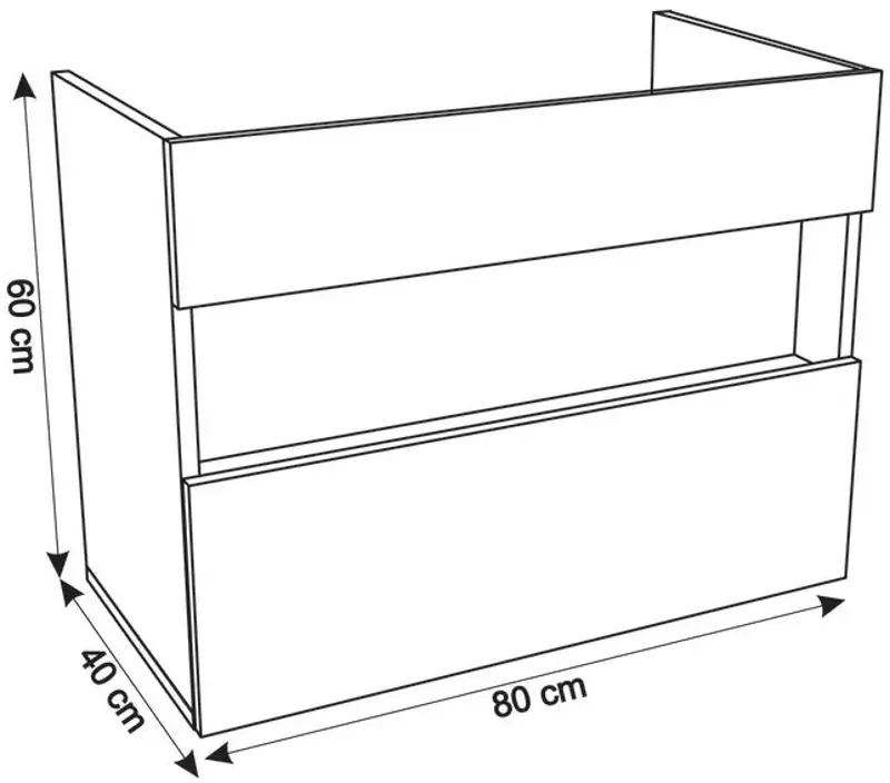 Set dulap cu lavoar Montebella 55.03 Eclipse LED + Enzo 800x400 (Pantera)