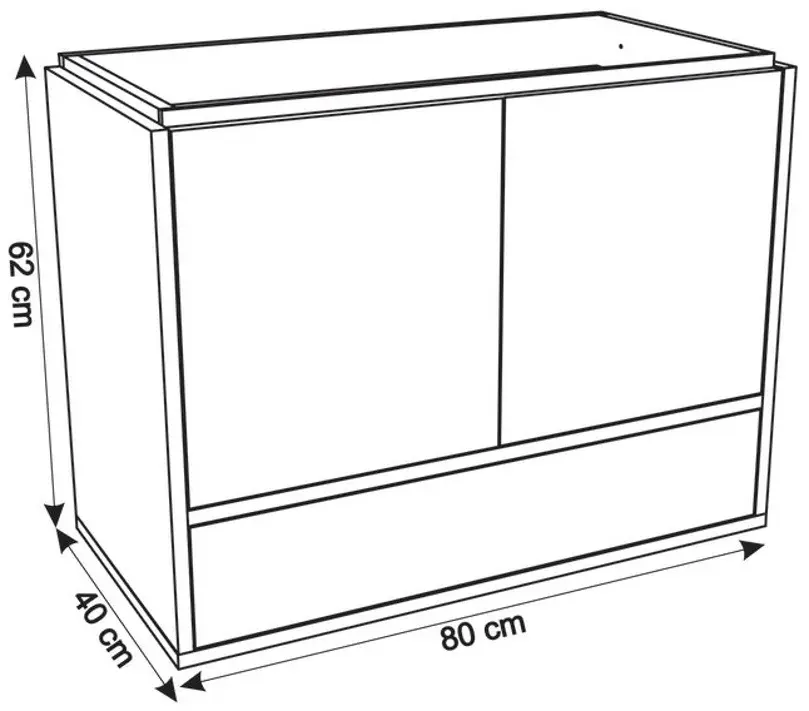 Set dulap cu lavoar Montebella 56.01 Eclipse 800x400 (Pantera)