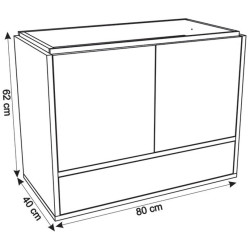 Set dulap cu lavoar Montebella 56.01 Loft 800x400 (Pantera) Thumb