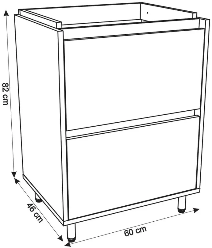 Set dulap cu lavoar Montebella 57.01 Loft N 600x460 (Koala)