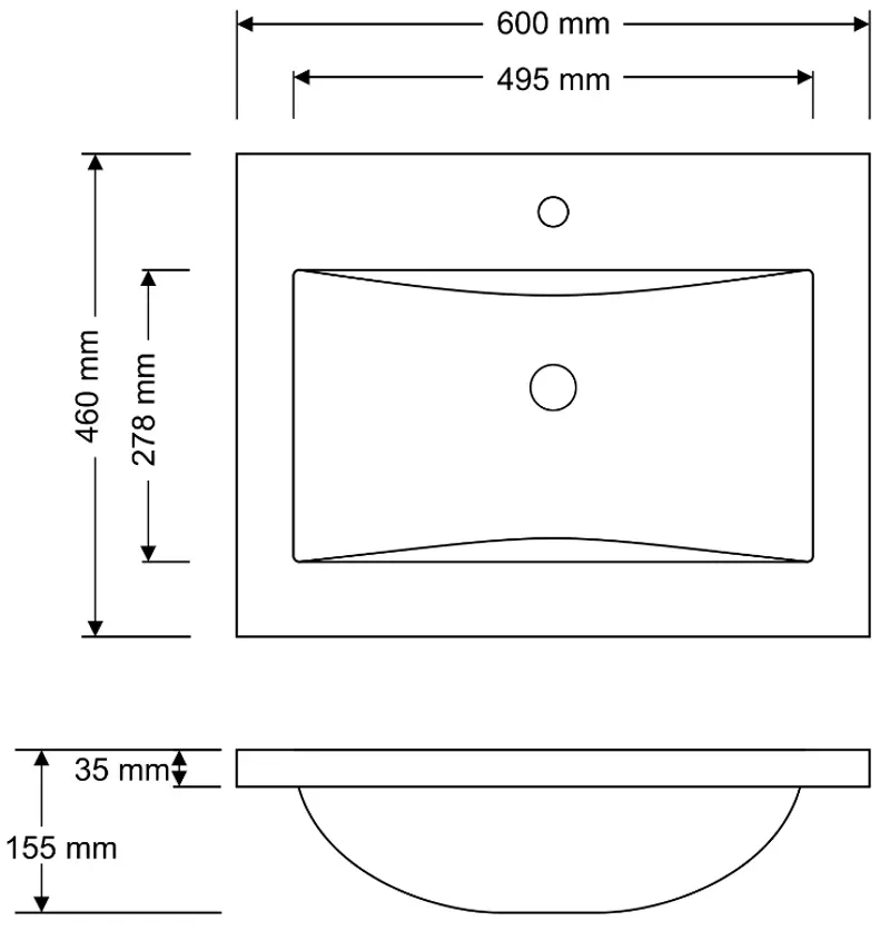 Set dulap cu lavoar Montebella 57.01 Loft N 600x460 (Koala)