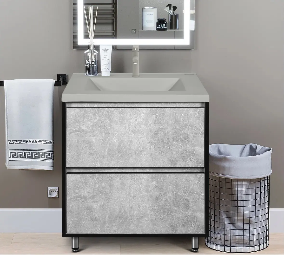 Set dulap cu lavoar Montebella 57.02 Loft N 700x480 (Koala)