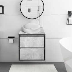 Set dulap cu lavoar Montebella 57.04 Loft + Naomi 455х455 (Panda)