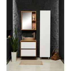 Set dulap cu lavoar Montebella 57.04 Sirius + Naomi 455х455 (Jaguar) Thumb