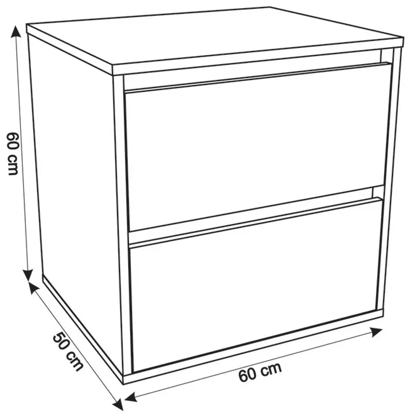 Set dulap cu lavoar Montebella 57.04 Sirius + Naomi 455х455 (Jaguar)