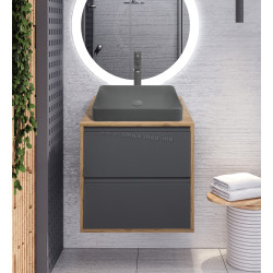 Set dulap cu lavoar Montebella 57.04 Spirit + Naomi 585х385 (Lemur)