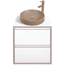 Set dulap cu lavoar Montebella 57.04 Terra + Naomi 455х455 (Jaguar) Thumb