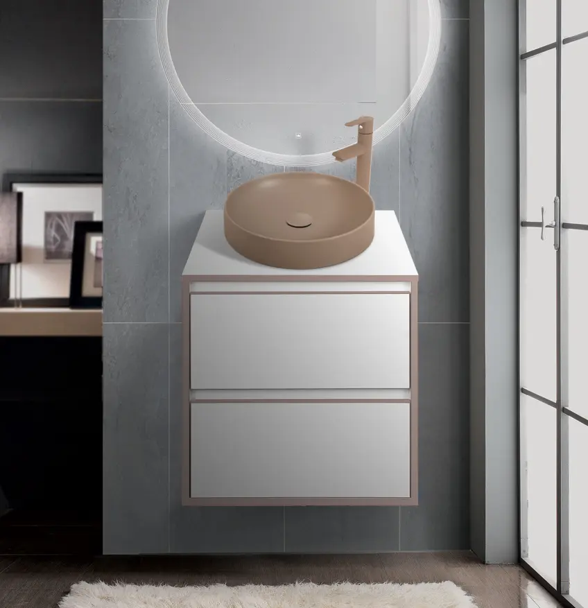 Set dulap cu lavoar Montebella 57.04 Terra + Naomi 455х455 (Jaguar)