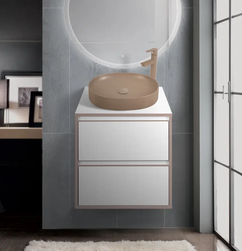 Set dulap cu lavoar Montebella 57.04 Terra + Naomi 550x425 (Jaguar)