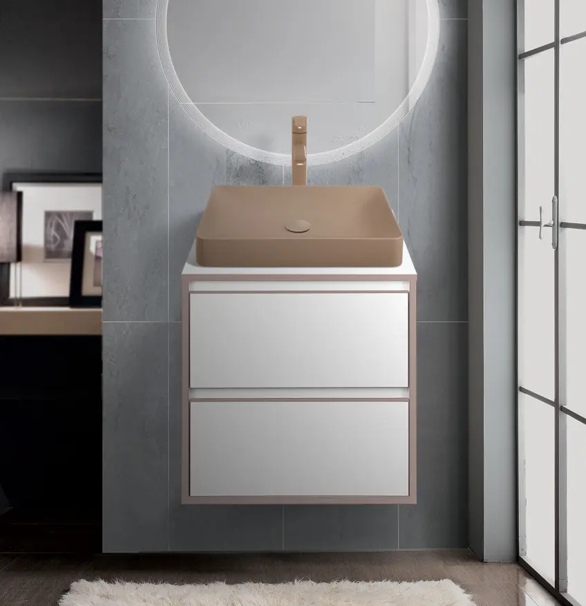 Set dulap cu lavoar Montebella 57.04 Terra + Naomi 585х385 (Jaguar)