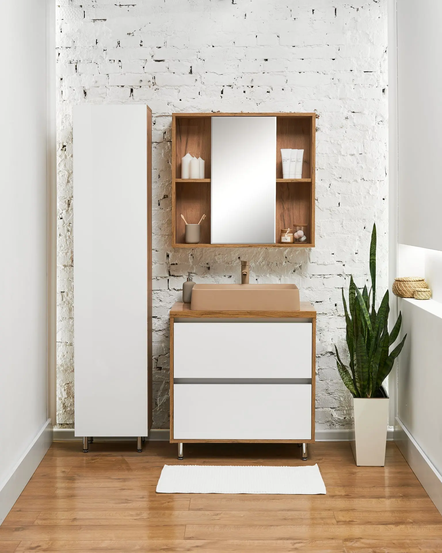 Set dulap cu lavoar Montebella 57.05 Sirius N + Naomi 585х385 (Jaguar)