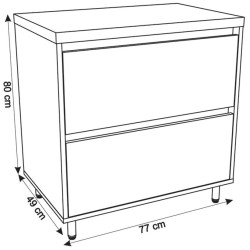 Set dulap cu lavoar Montebella 57.05 Sirius N + Naomi 585х385 (Jaguar) Thumb