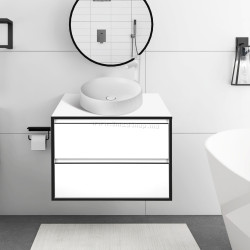 Set dulap cu lavoar Montebella 57.06 Eclipse + Naomi 455x455 (Panda)