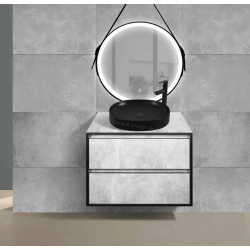 Набор тумбы с раковиной Montebella 57.06 Loft + Naomi 550x425 (Pantera)