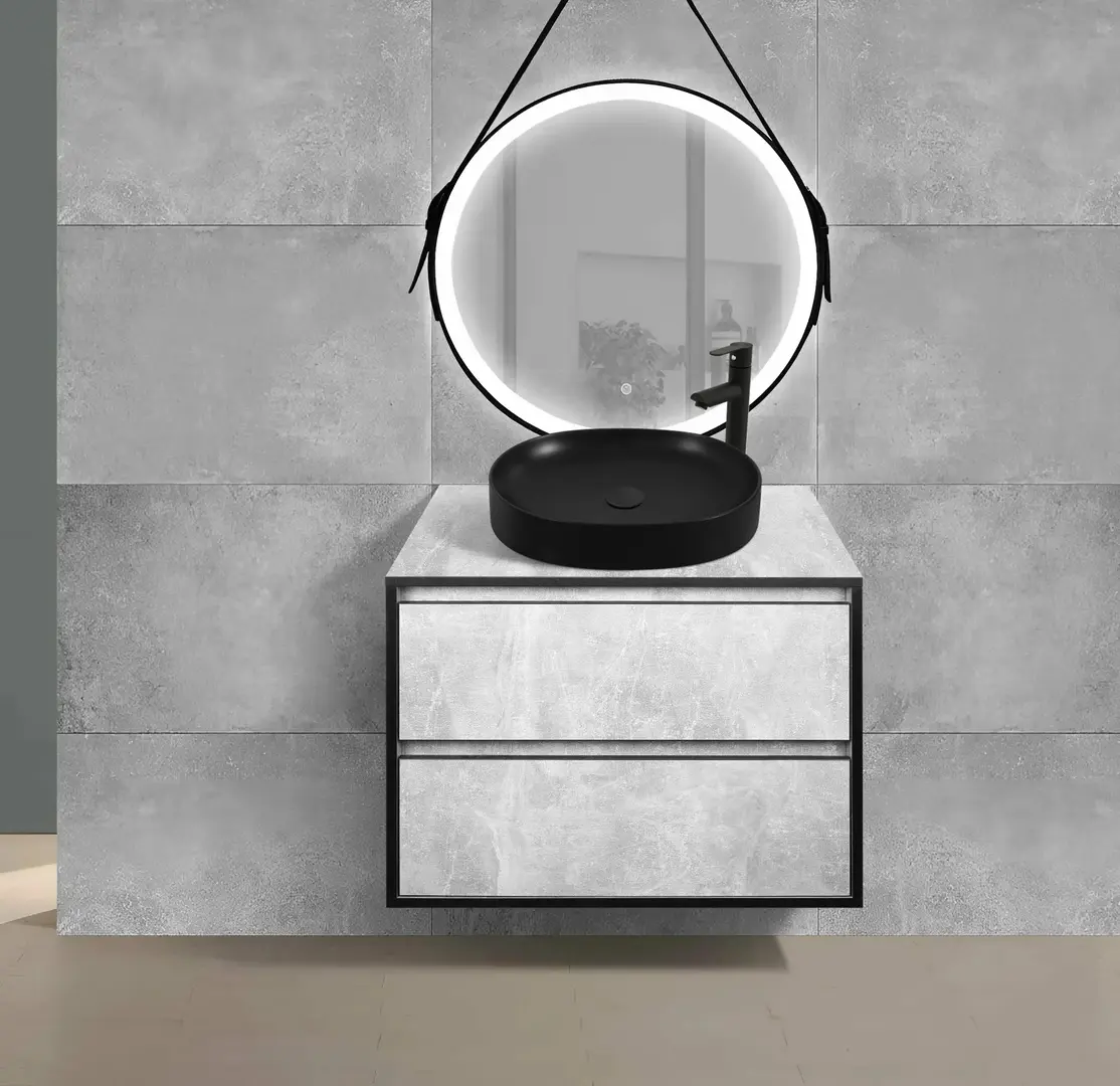 Набор тумбы с раковиной Montebella 57.06 Loft + Naomi 550x425 (Pantera)