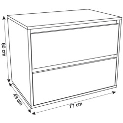 Set dulap cu lavoar Montebella 57.06 Loft + Naomi 585х385 (Pantera) Thumb