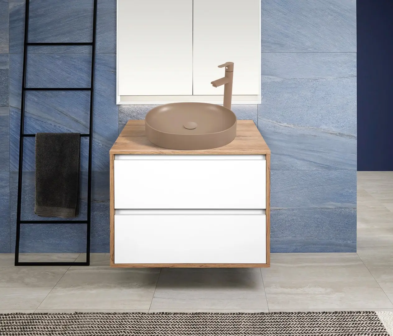 Set dulap cu lavoar Montebella 57.06 Sirius + Naomi 550x425 (Jaguar)