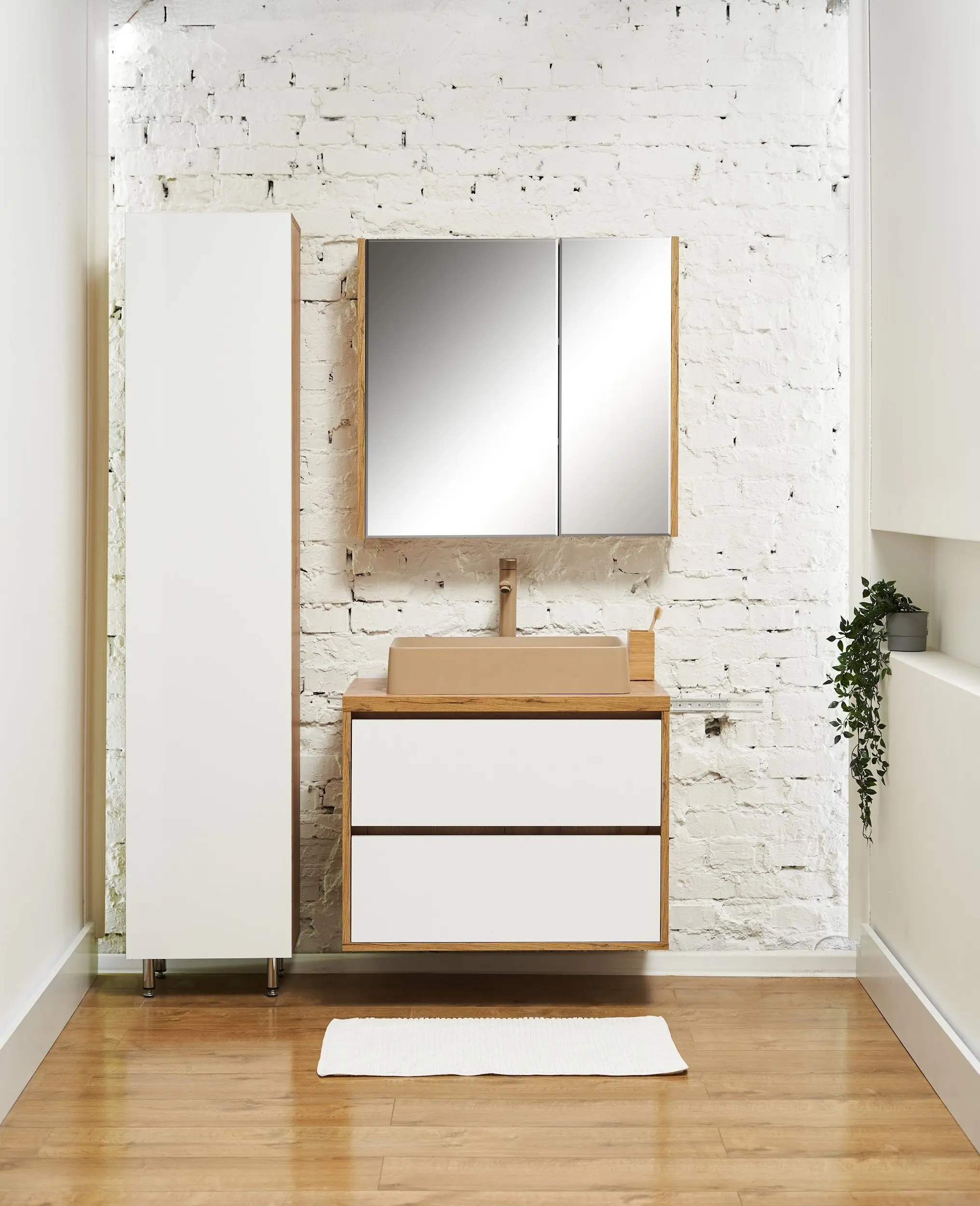 Set dulap cu lavoar Montebella 57.06 Sirius + Naomi 585х385 (Jaguar)