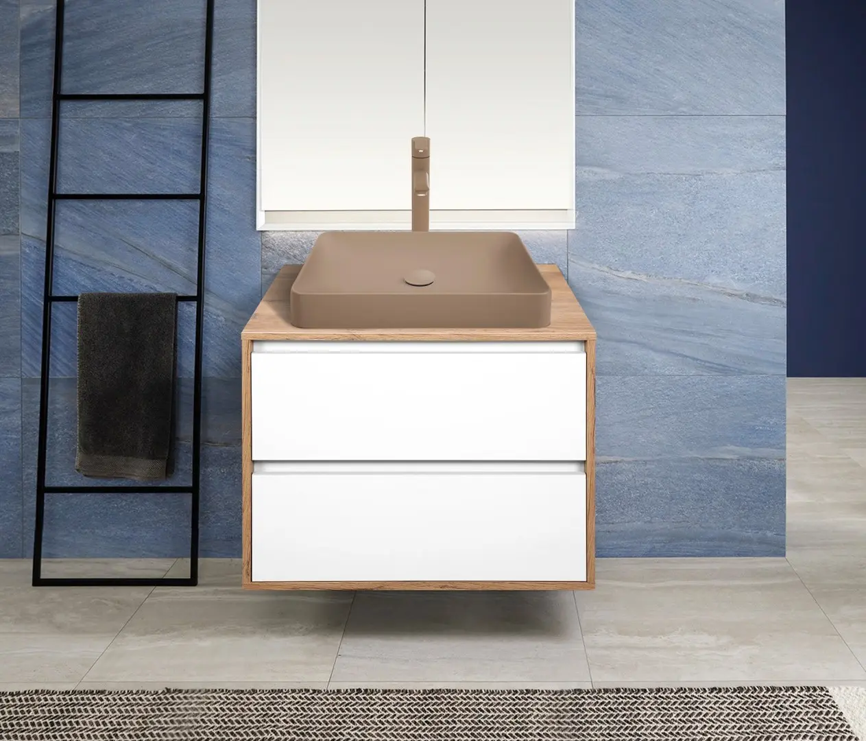 Set dulap cu lavoar Montebella 57.06 Sirius + Naomi 585х385 (Jaguar)