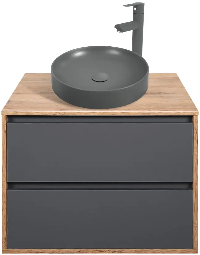 Set dulap cu lavoar Montebella 57.06 Spirit + Naomi 455x455 (Lemur)