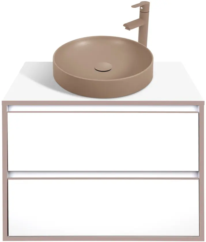 Набор тумбы с раковиной Montebella 57.06 Terra + Naomi 455x455 (Jaguar)