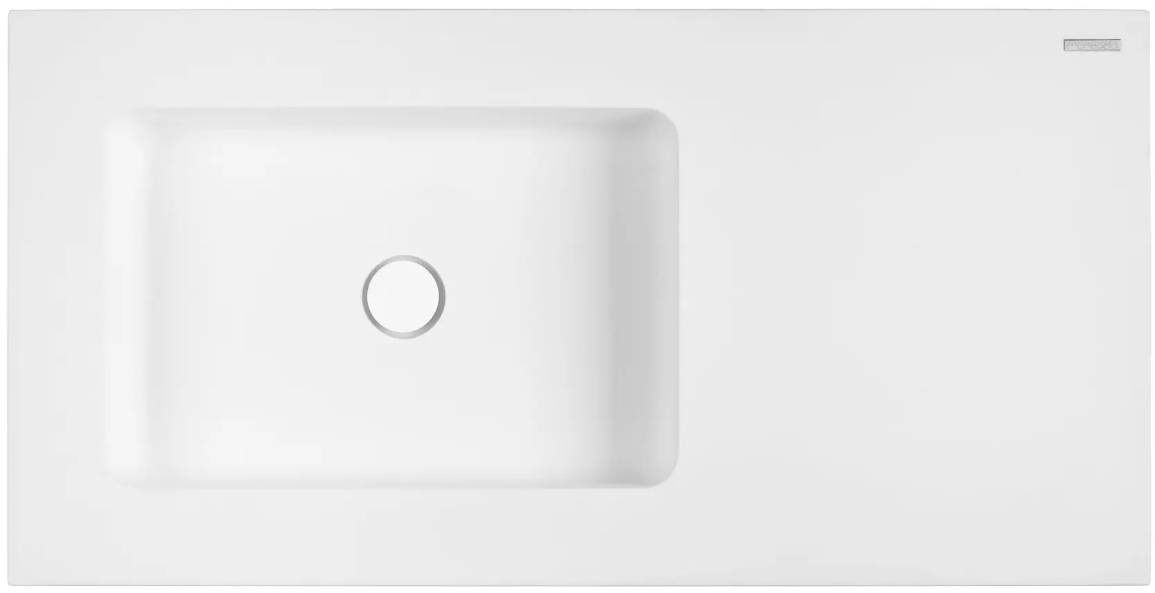 Set tumba cu lavoar 2 usi/2 sertare + lav 1000x500 (White)