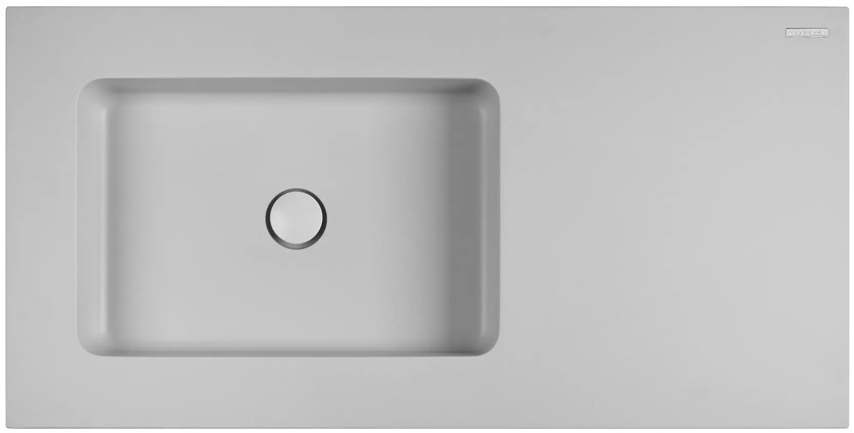 Set tumba cu lavoar 2 usi/2 sertare + lav 1000x500 (White)