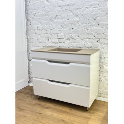 Set tumba cu lavoar cu sertare + lav 1000x500 (White) Thumb