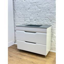 Set tumba cu lavoar cu sertare + lav 1000x500 (White) Thumb