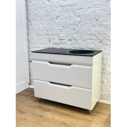 Set tumba cu lavoar cu sertare + lav 1000x500 (White) Thumb