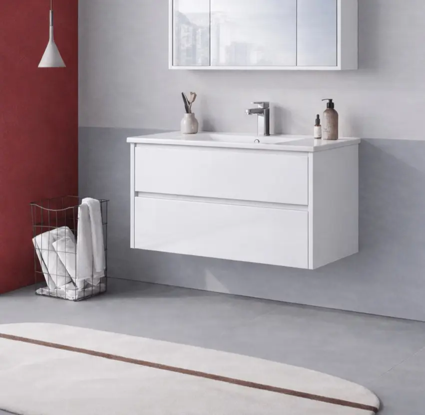 Set dulap cu lavoar Orka Arno 100 (White) - 2