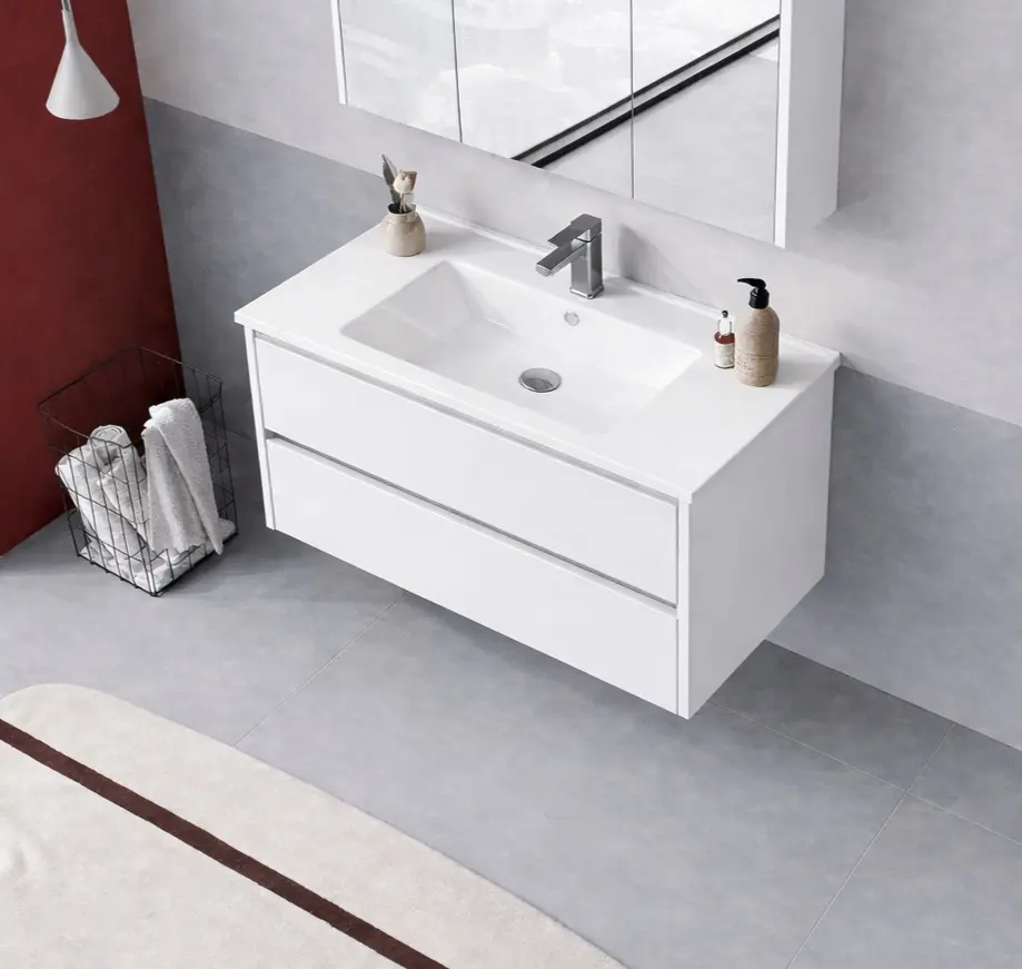 Set dulap cu lavoar Orka Arno 100 (White) - 4