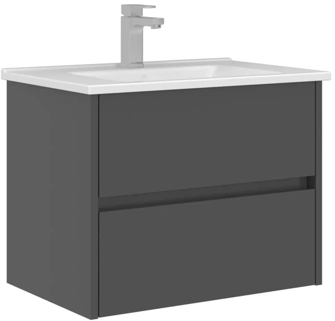 Набор тумбы с раковиной Orka Arno 65 (Grey) - 2