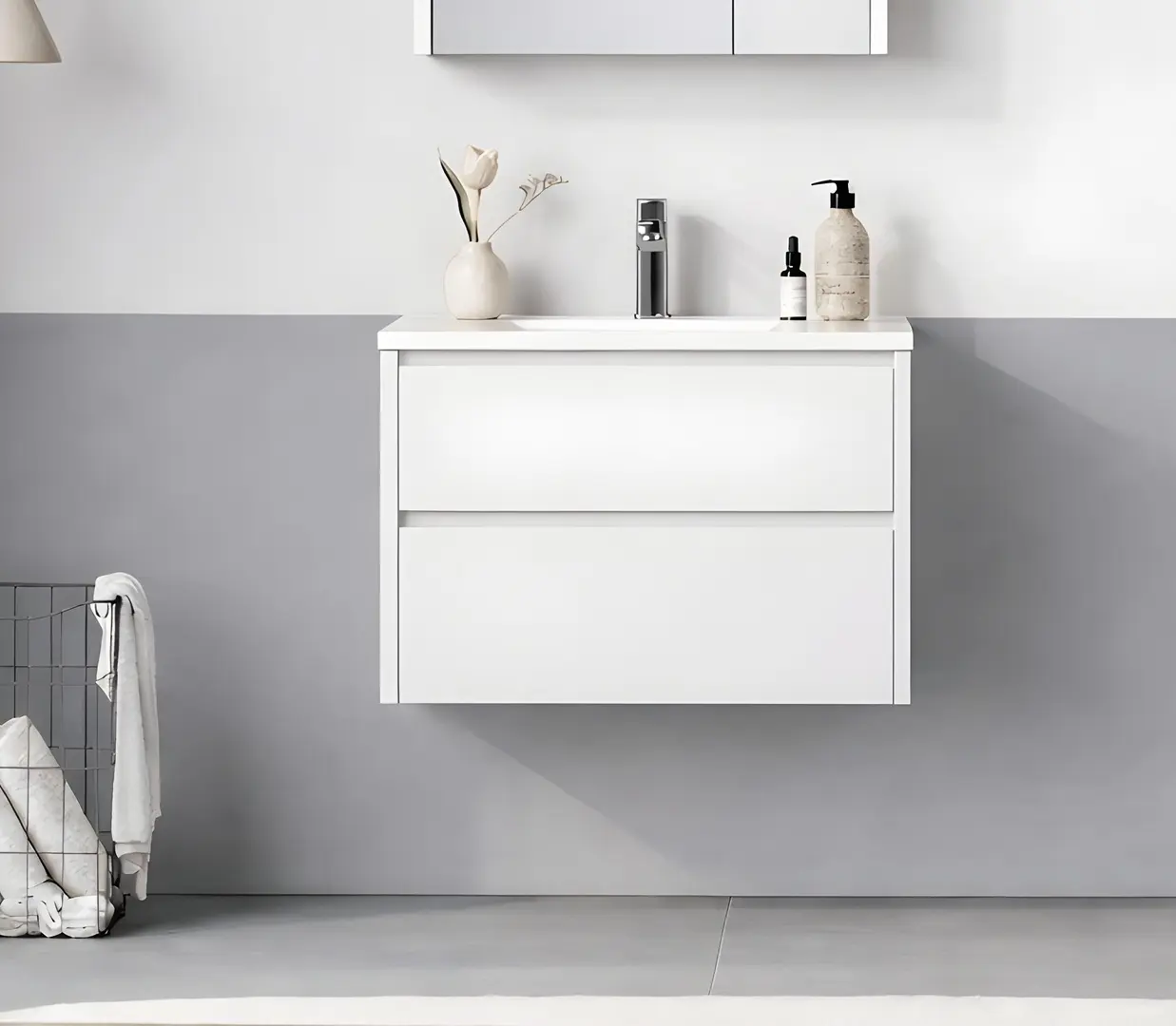 Набор тумбы с раковиной Orka Arno 85 (White)