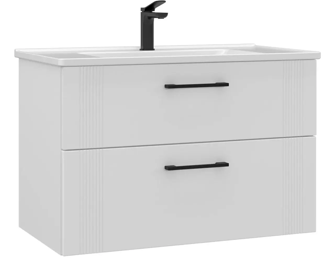 Set dulap cu lavoar Orka Bari 100 (White)