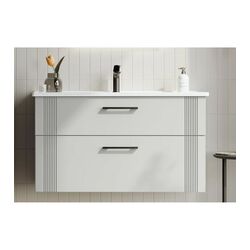 Set dulap cu lavoar Orka Bari 100 (White)