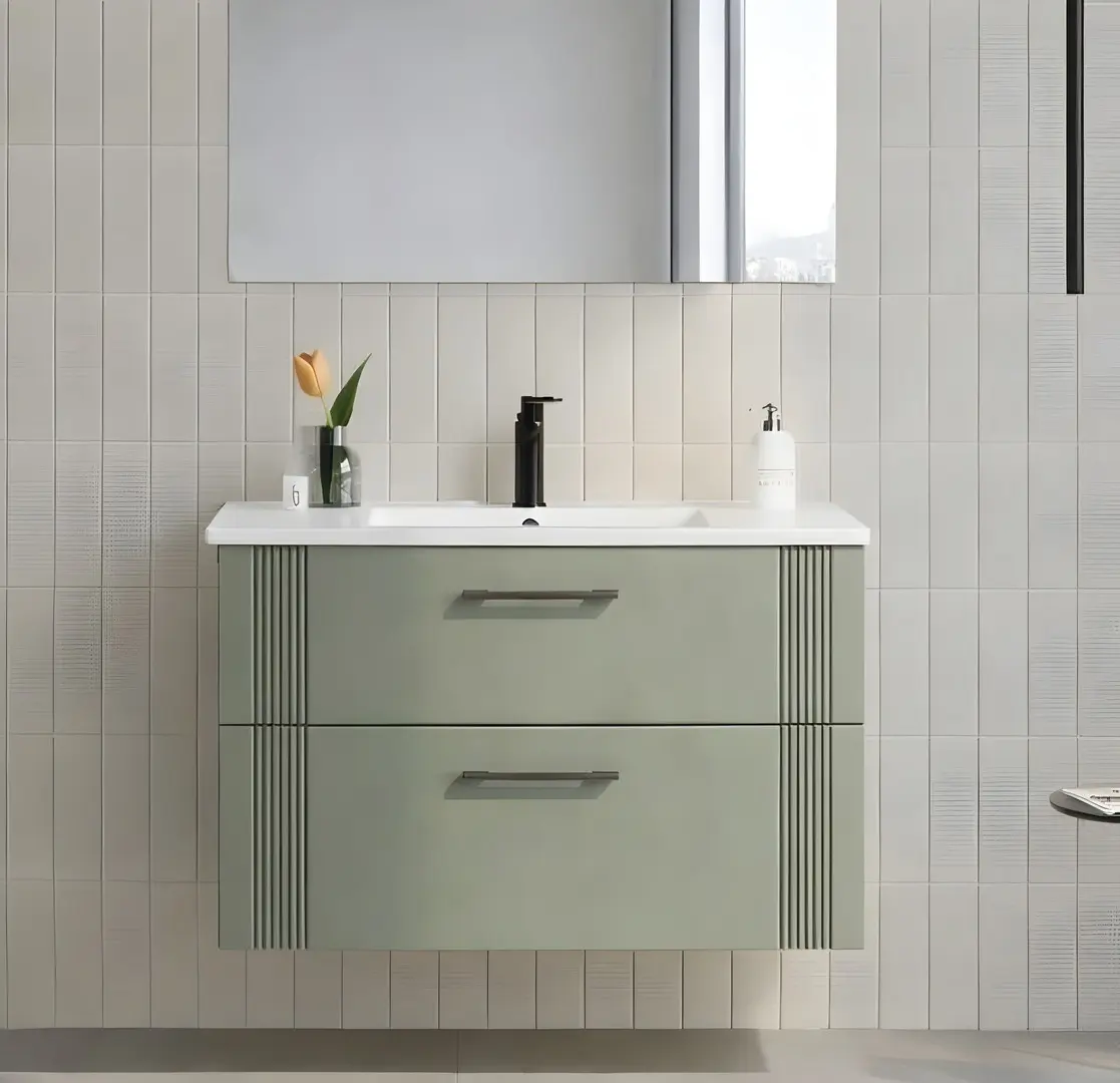 Набор тумбы с раковиной Orka Bari 85 (Green)