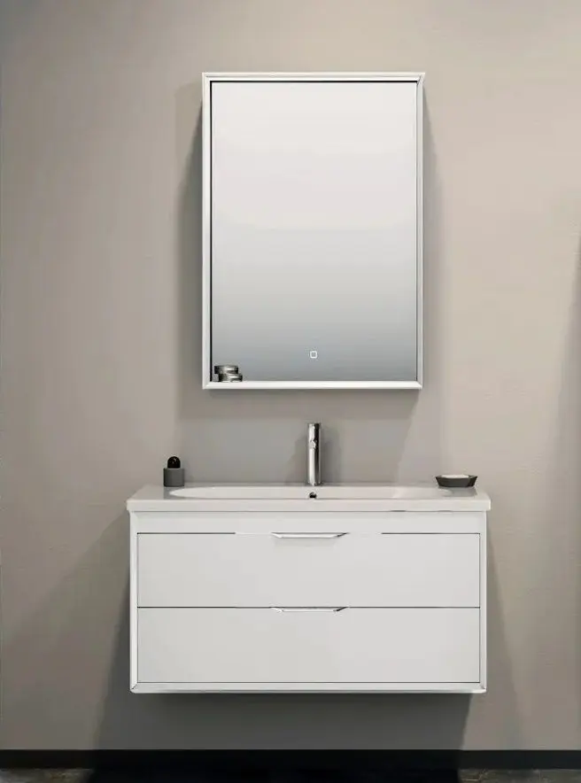 Set dulap cu lavoar Orka Clay 100 (White)