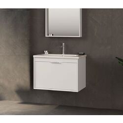 Set dulap cu lavoar Orka Clay 80 (White)