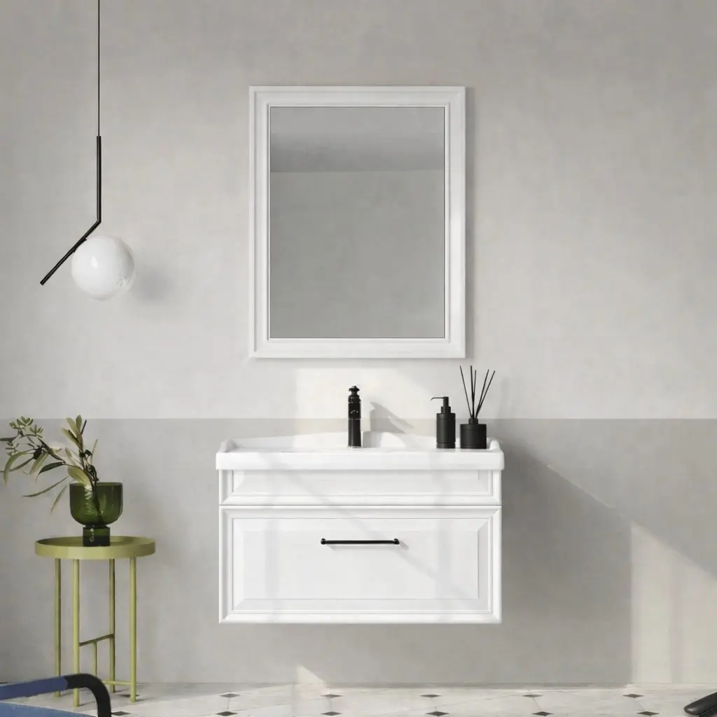 Набор тумбы с раковиной Orka Design 80 (White) - 5
