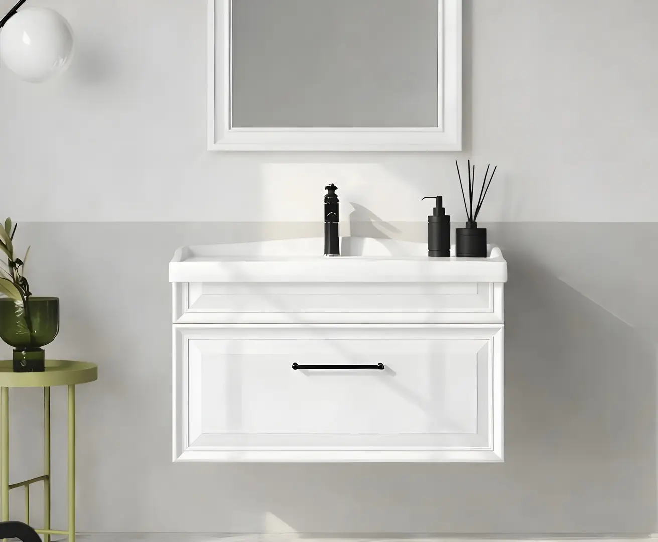 Набор тумбы с раковиной Orka Design 80 (White)