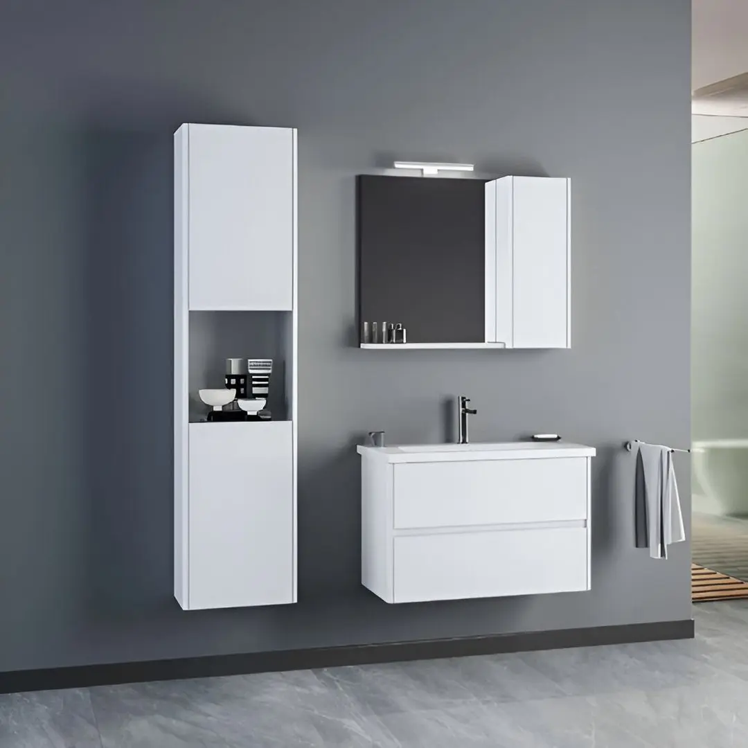 Set dulap cu lavoar Orka Duden 65 (White)