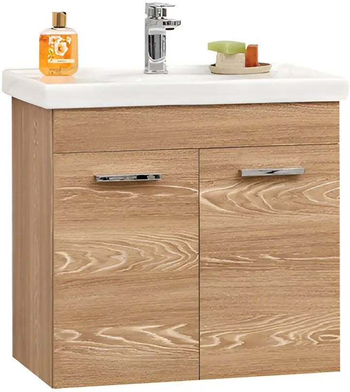 Набор тумбы с раковиной Orka Enez 55 (Morgana Cherry)