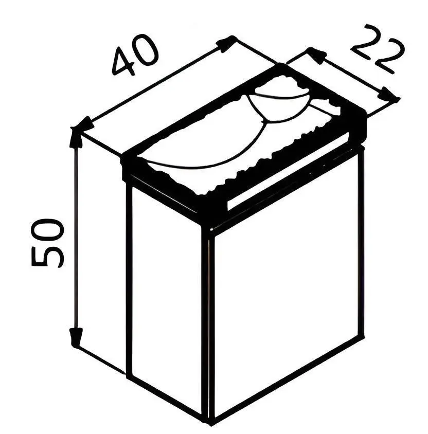 Набор тумбы с раковиной Orka Ferla 40 (Anthracite)