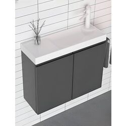 Набор тумбы с раковиной Orka Ferla 60 (Anthracite)